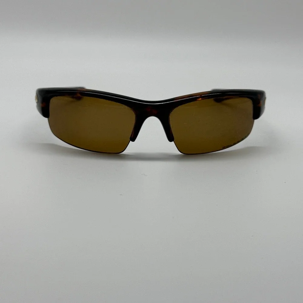Oakley Half Jacket Sunglasses Mens Tortoise Polarized Bronze Wrap Sport USA